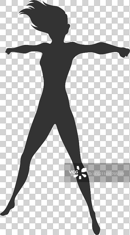 女超人剪影商务女性图片素材