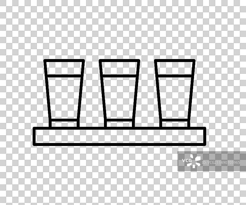 空酒杯线条图标简约符号图片素材