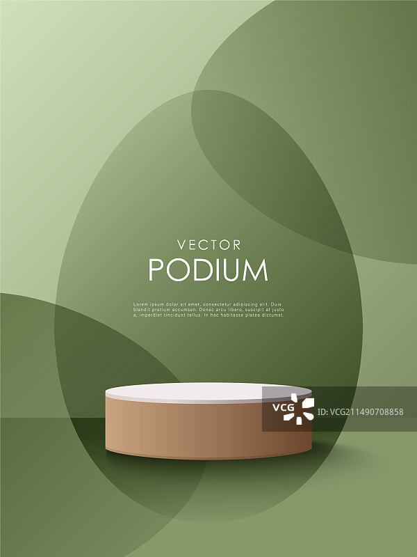 复活节绿色背景讲台图片素材