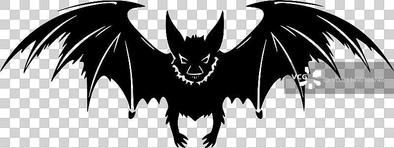 蝙蝠极简剪影图片素材