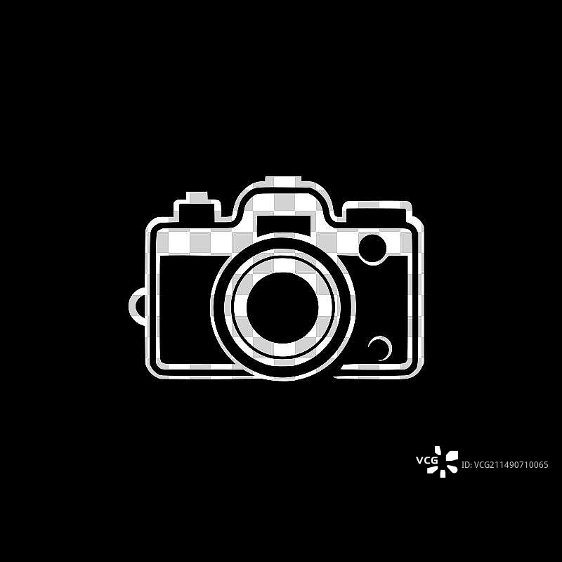 相机简约扁平Logo图片素材