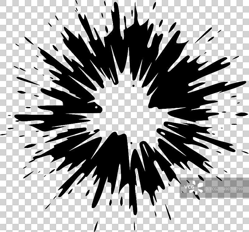 爆炸极简剪影图片素材