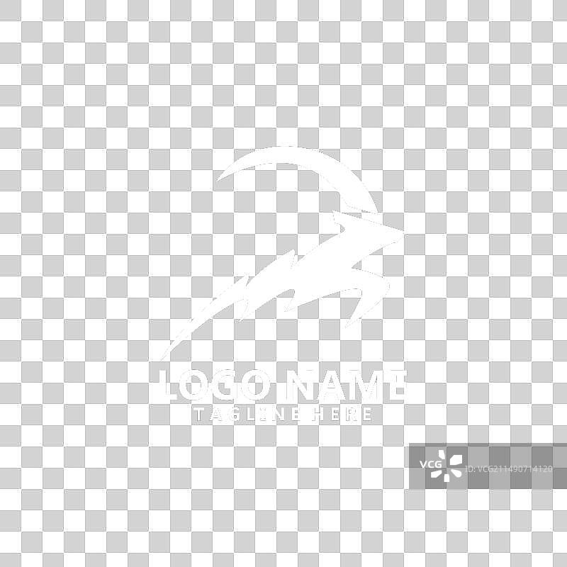 山羊闪电粗体模板Logo设计图片素材