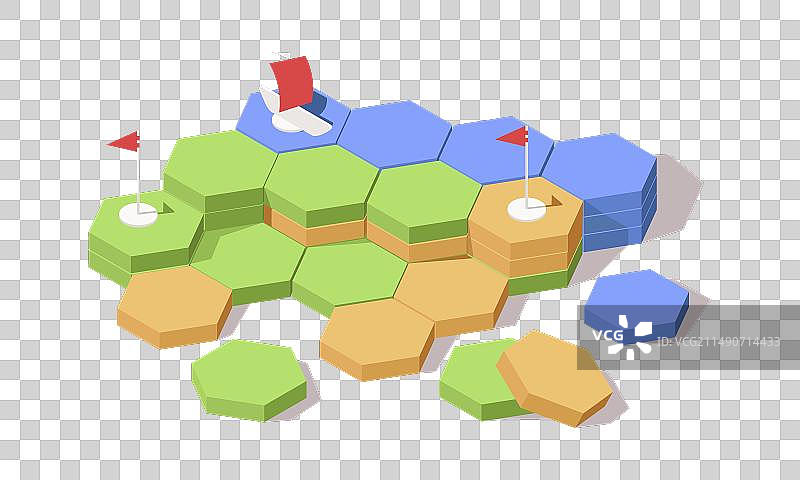 战略棋盘游戏：放置筹码图片素材