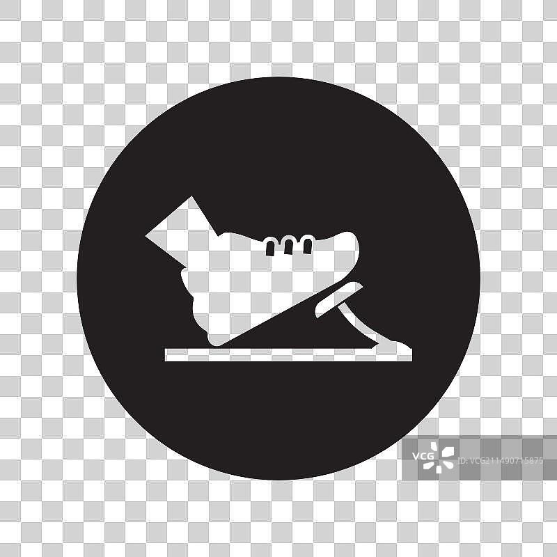 脚踩油门或刹车踏板图标图片素材