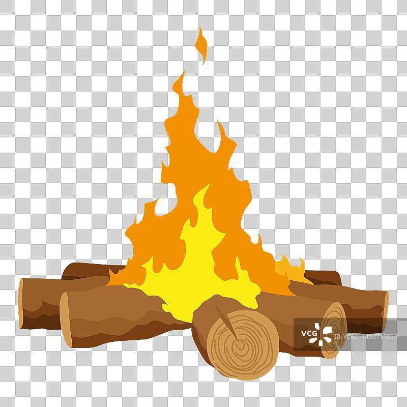 壁炉营火式燃烧木柴旅行图片素材
