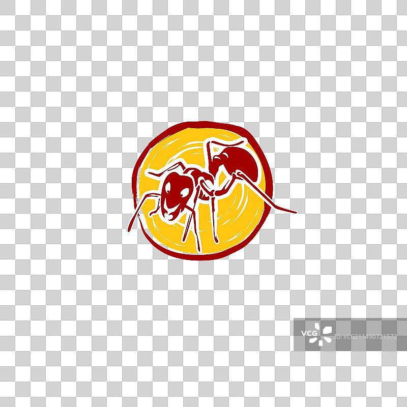 蚂蚁吉祥物设计元素图片素材