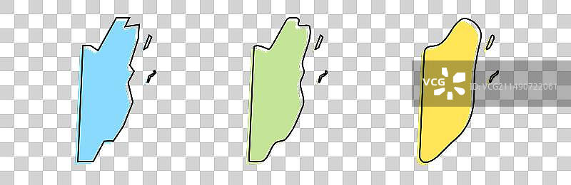 伯利兹分层地图图片素材