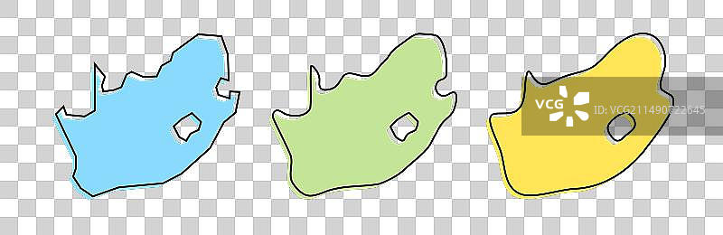 南非国家三维地图图片素材