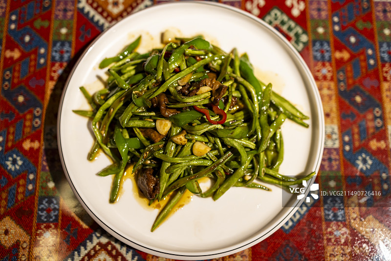 新疆美食特色美食口味豆角图片素材
