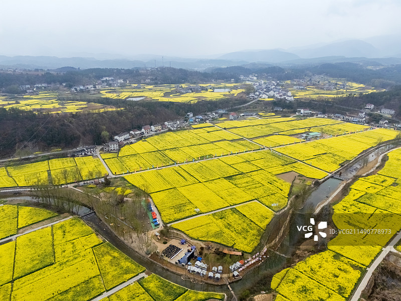 湖北夷陵南垭花田图片素材