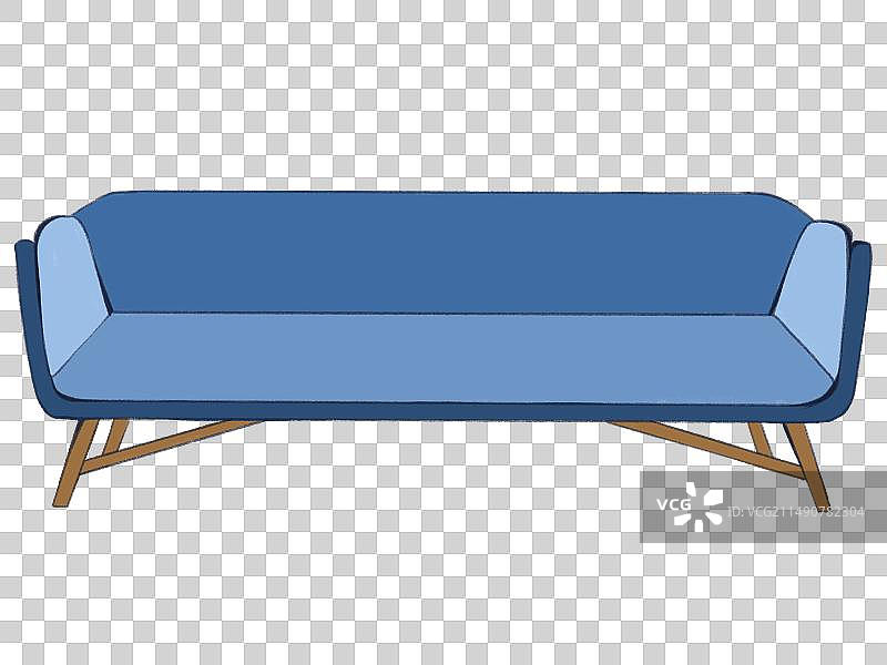 沙发扁平插画图片素材