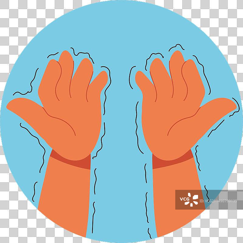 帕金森震颤的手图片素材