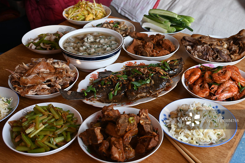年夜饭图片素材