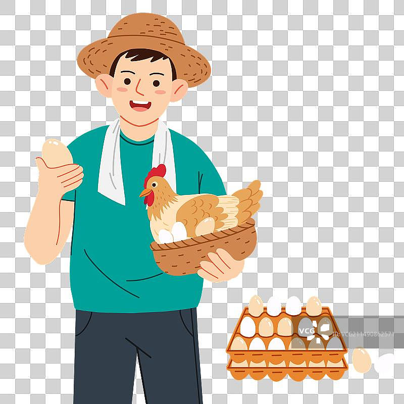 拿着鸡蛋的出售的人 卖母鸡 鸡蛋图片素材