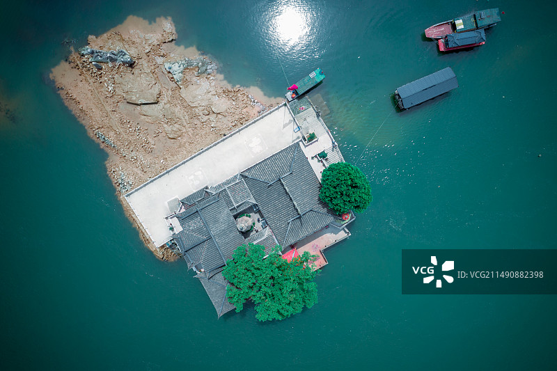 航拍福州金山寺图片素材