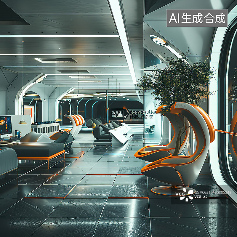 【AI数字艺术】火车上的空座位图片素材