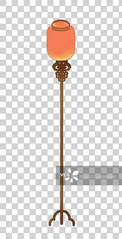 古风落地灯笼元素图片素材