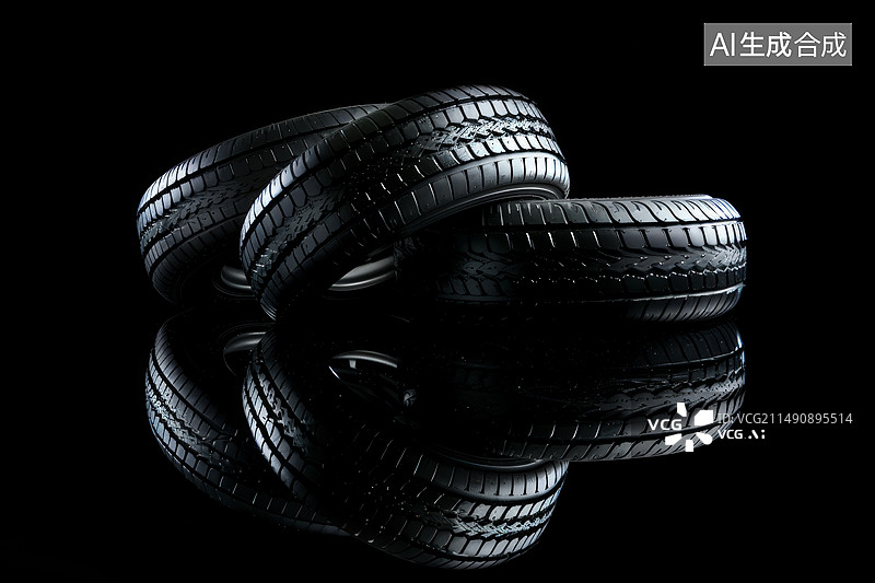 【AI数字艺术】汽车轮胎图片素材