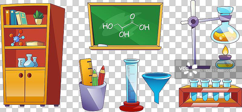 化学教室元素套装图片素材