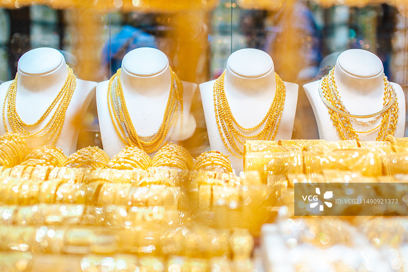 阿联酋迪拜的黄金市场图片素材