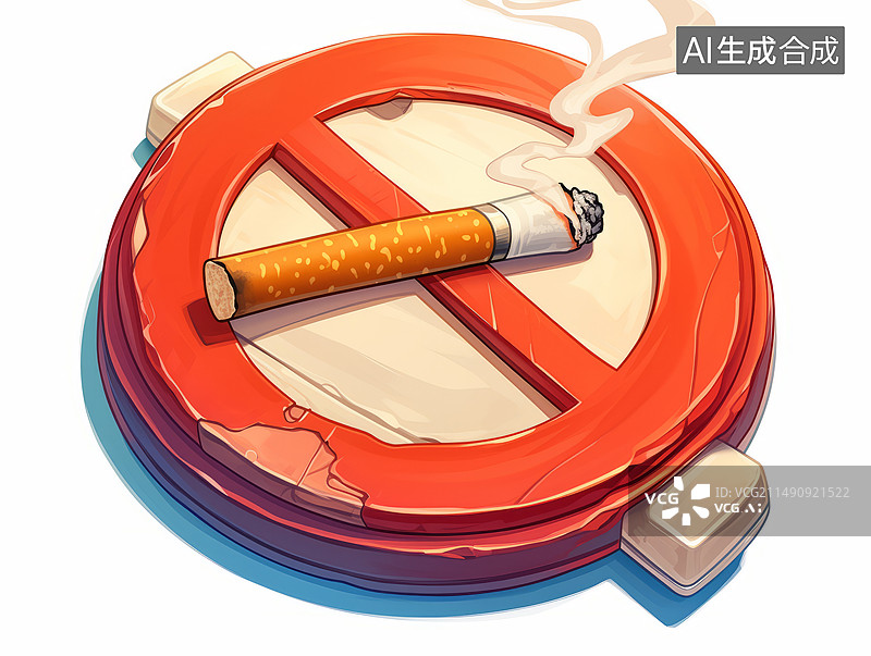 【AI数字艺术】禁烟标志图片素材