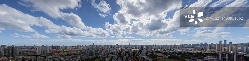 城市蓝天白云的天空大背景素材图片素材