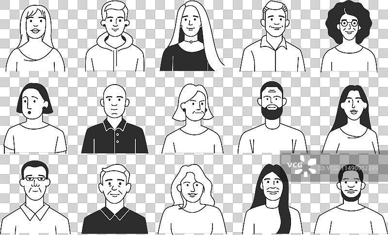 涂鸦人物卡通人物图片素材