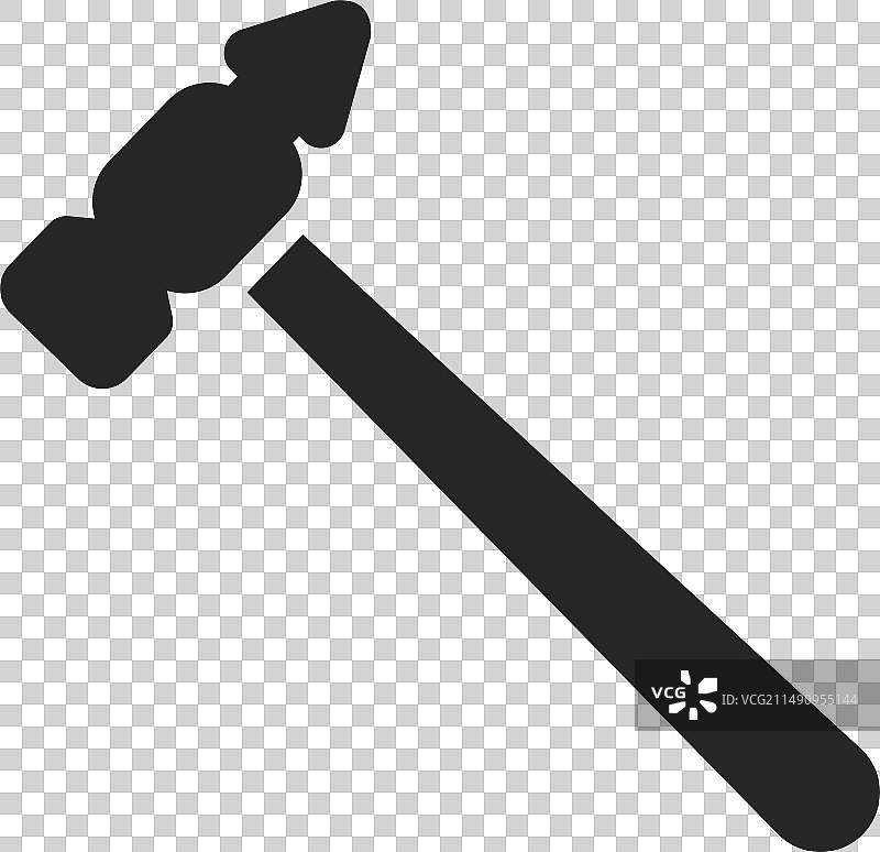 黑色锤子工具建筑符号图标图片素材