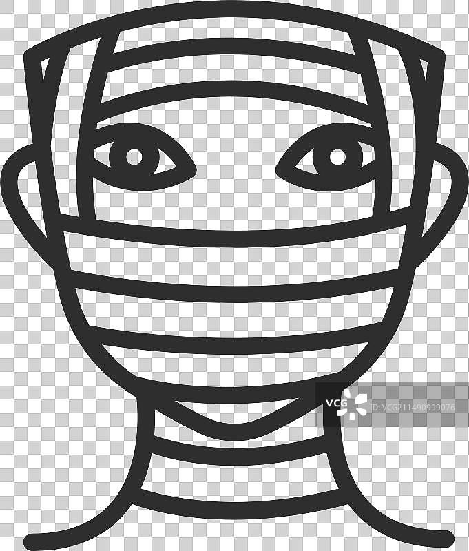 女性面部美容的整形手术绷带图片素材