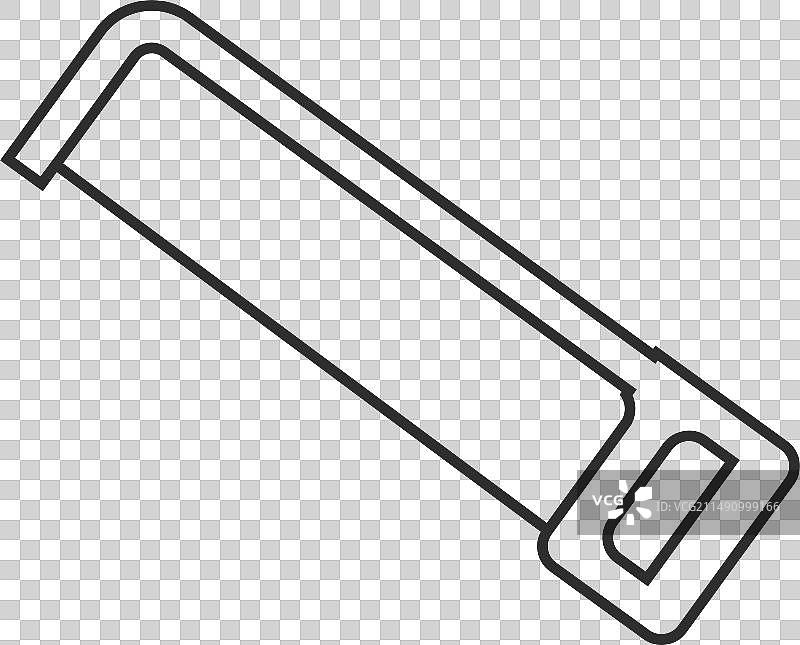 伐木工人工具木材切割手锯图标图片素材