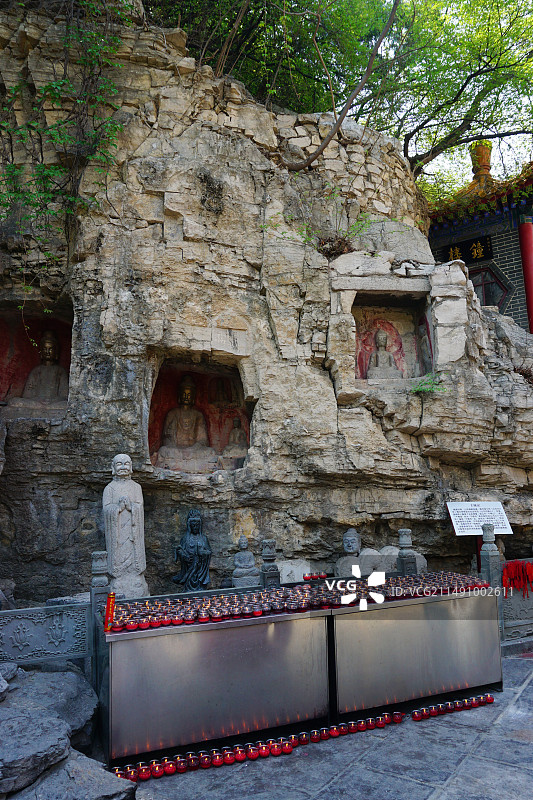 济南千佛山  千佛崖  一隅图片素材