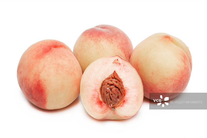 水蜜桃 桃子 鲜桃 红桃 脆甜桃 桃实 红蜜桃 阳山水蜜桃 棚拍 白底图 新鲜桃子 新鲜蜜桃 红桃子图片素材