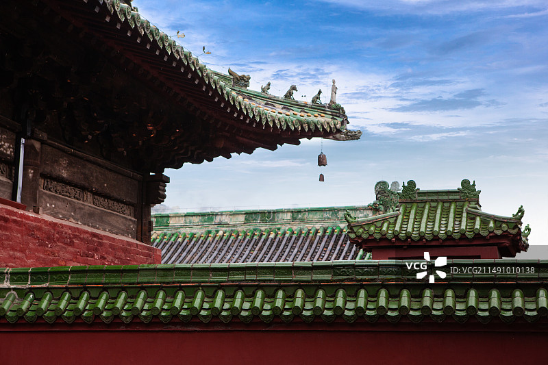 四川平武县报恩寺建筑特征图片素材