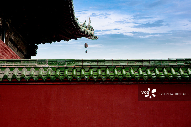 四川平武县报恩寺建筑特征图片素材