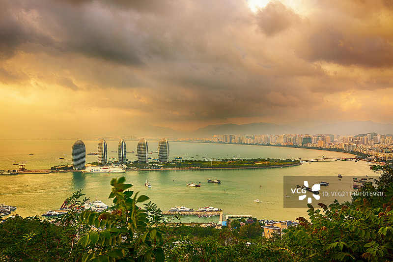三亚湾风光图片素材
