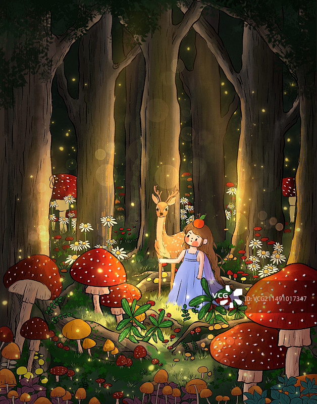 森林里的日子图片素材