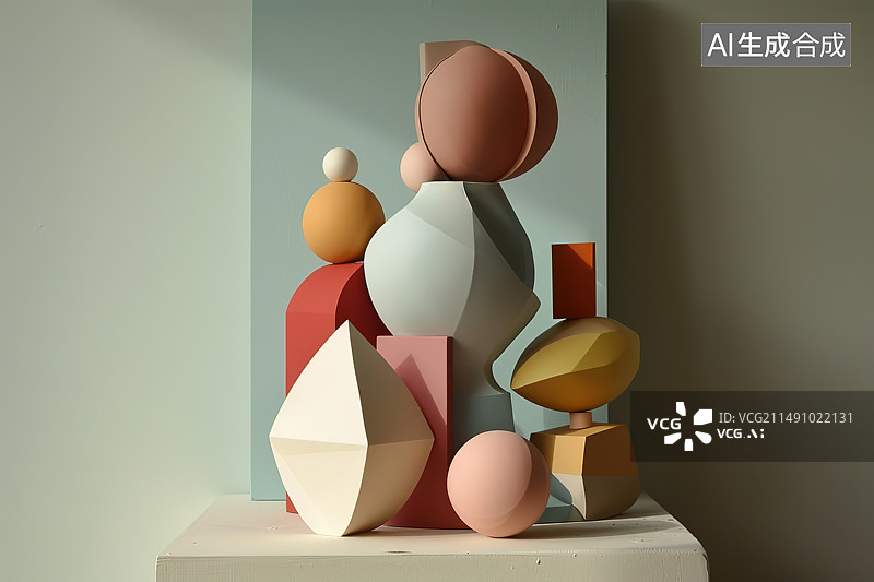 【AI数字艺术】白色背景下桌子上的鸡蛋特写镜头图片素材