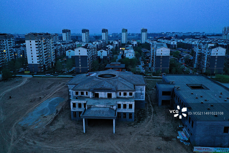 雄安新区雄县夜景图片素材