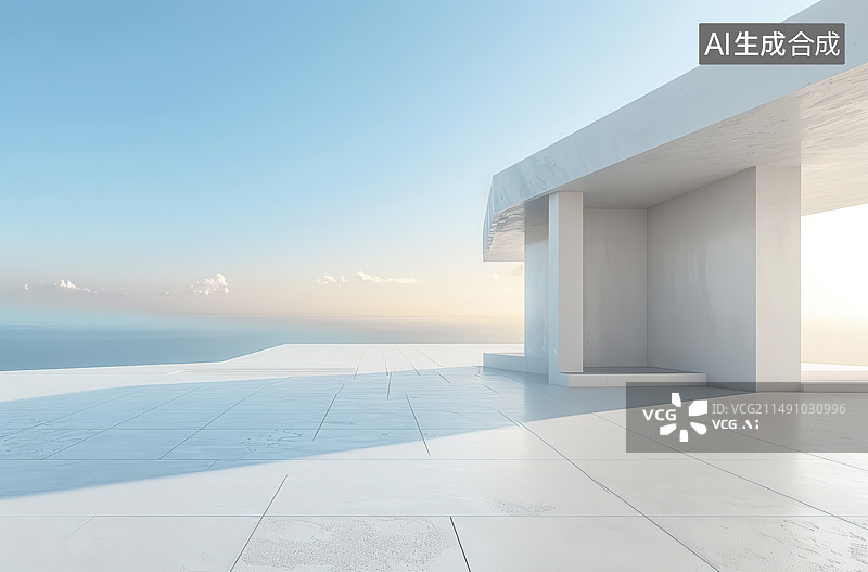 【AI数字艺术】建筑空间背景图片素材