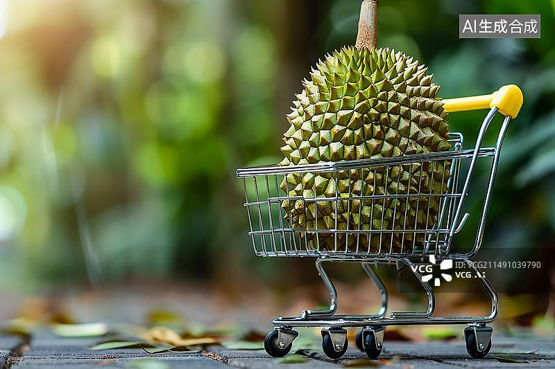 【AI数字艺术】配图：榴莲（AIGC）图片素材