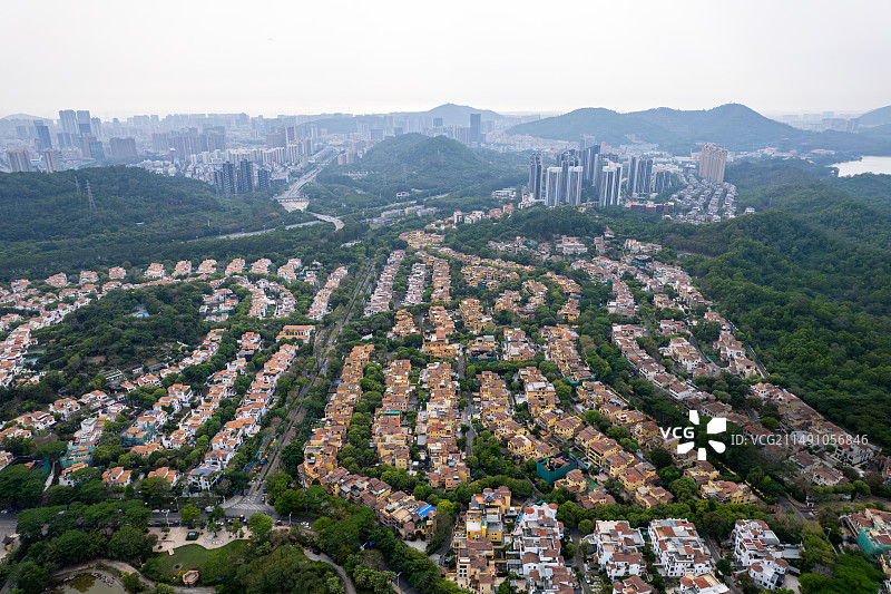 深圳宝安尖岗山公园图片素材