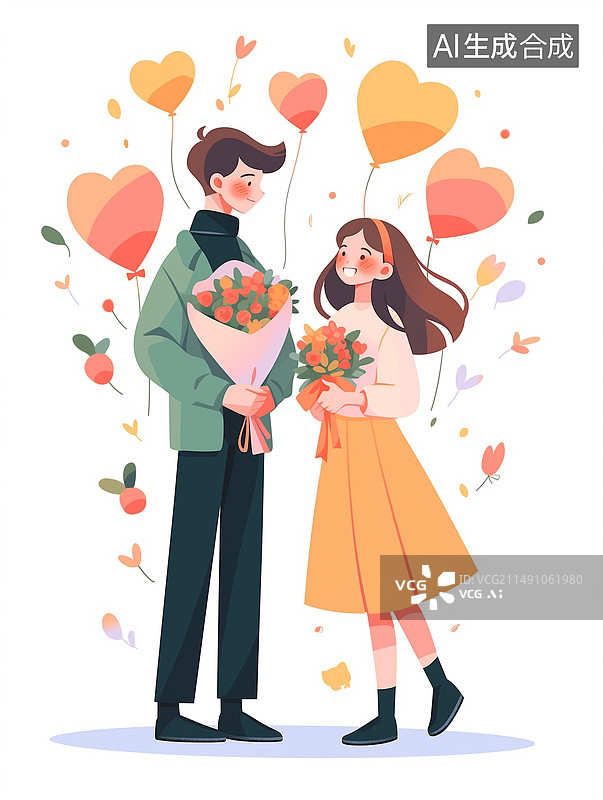 【AI数字艺术】情人节图片素材