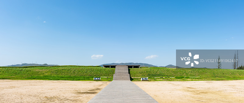 良渚古城遗址公园 宫殿区域房屋基址大莫角山台基 杭州 余杭良渚 良渚文明 良渚文化图片素材