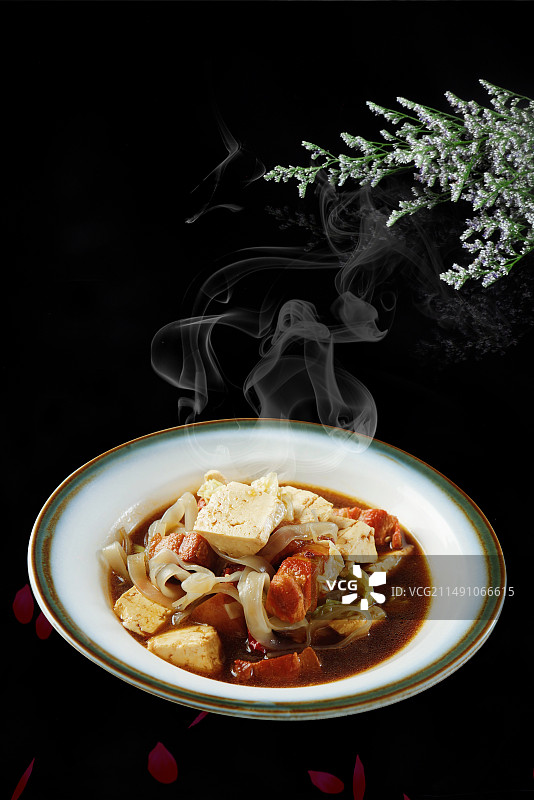 白菜炖豆腐图片素材