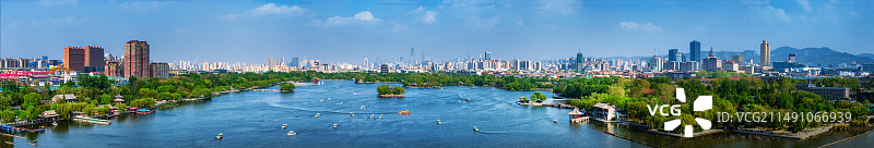 大明湖全景图片素材