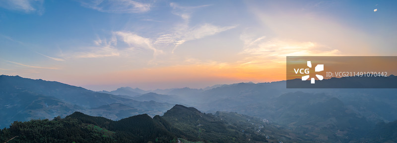 河口黄昏图片素材