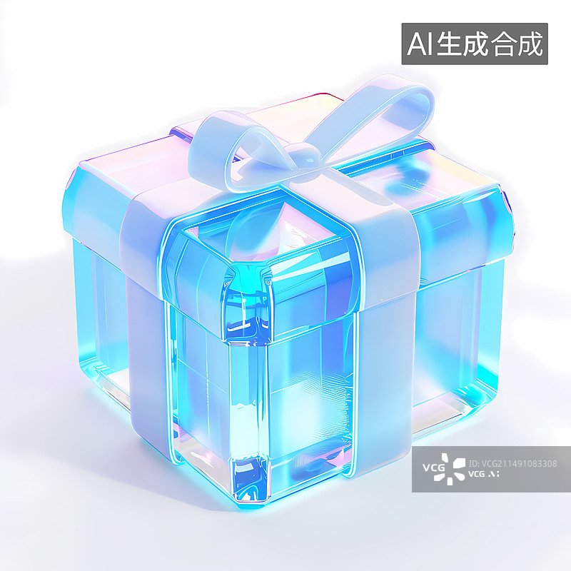 【AI数字艺术】3D礼盒包装图标图片素材