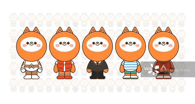 虚拟形象IP卡通形象设计吉祥物图片素材