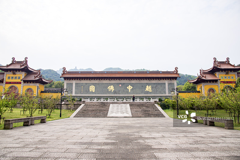 绍兴南镇会稽山牌坊图片素材